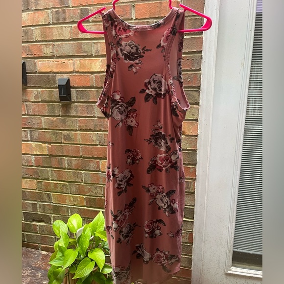 Rue 21 Pink Floral Tank Dress. Worn once great condition Size Medium - Picture 3 of 7